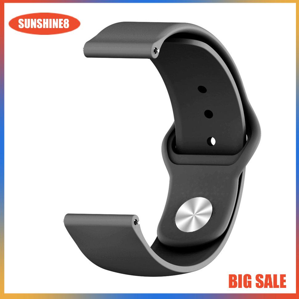 【SUN】31mm Solid Color Strap Reverse Buckle Silicone Replacement Strap Fashion