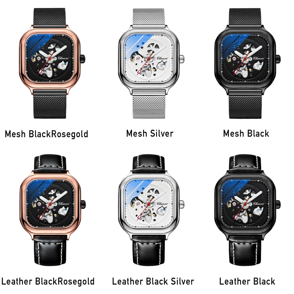 Đồng Hồ Cơ Tự Động Chexi Chống Thấm Nước Phong Cách Doanh Nhân Cho Nam