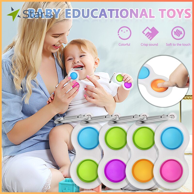 Đồ chơi bóp bóng có móc khóa giúp giải tỏa căng thẳng kèm túi đựng (bán lẻ)