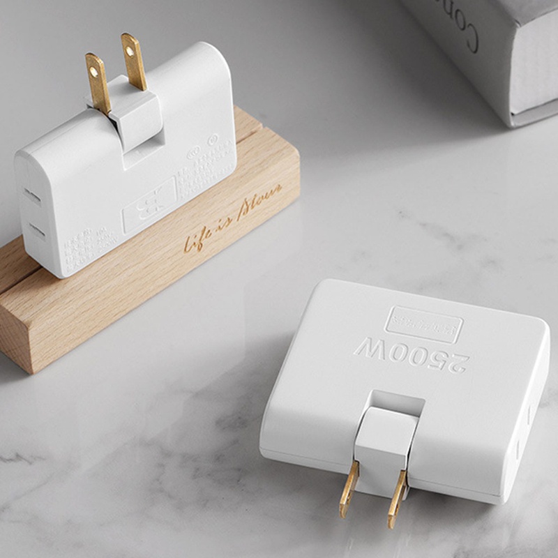 Ổ Cắm Điện Chuyển Đổi Dạng Xoay Gắn Tường Có Nhiều Ổ Cắm USB