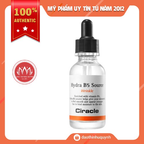 Tinh Chất Serum Ciracle Hydra Dưỡng Da B5 Source Phục Hồi Da Và Dưỡng Ẩm 30ml