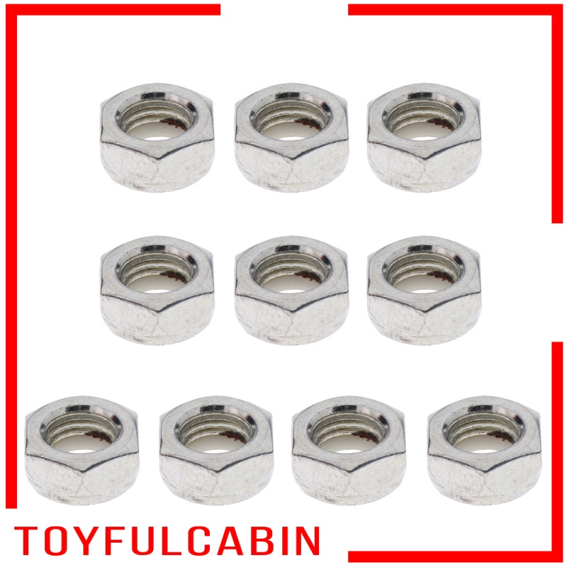 Set 10 Đai Ốc Gắn Trục Ván Trượt Đường Kính Trong 9mm