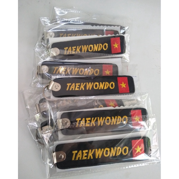 Móc khóa thêu Taekwondo