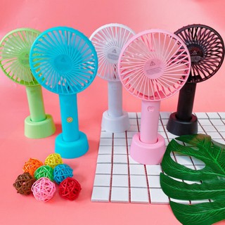 Quạt mini tích điện cầm tay có đế 3 tốc độ, siêu mạnh 🌪