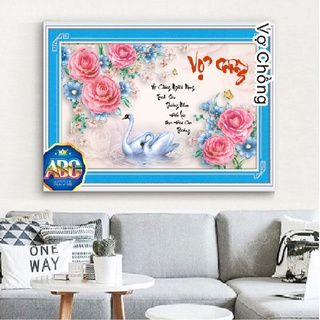 TRANH ĐÍNH ĐÁ VỢ CHỒNG DF829 (70 x 45 cm)