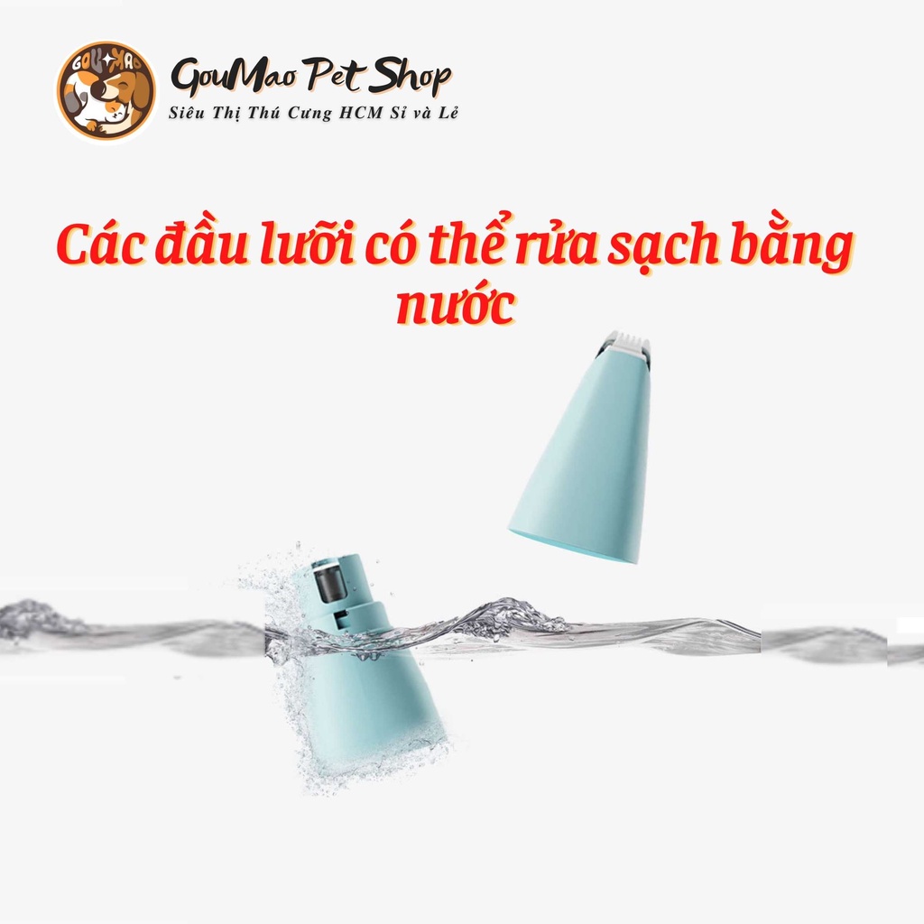 Tông đơ cạo bàn + mài móng 2 trong 1 dành cho chó mèo - Goumao pet
