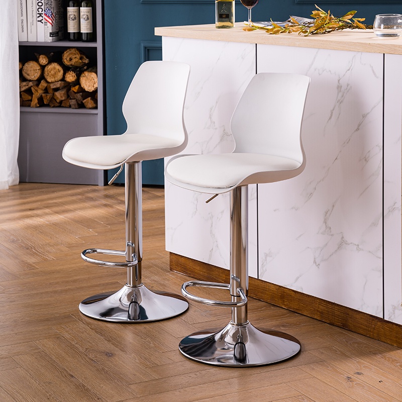 GHẾ QUẦY BAR CAFE JB-39 NỆM NHỰA PP LÓT MÚT PU CHÂN THÉP SƠN/THÉP MẠ CHROME