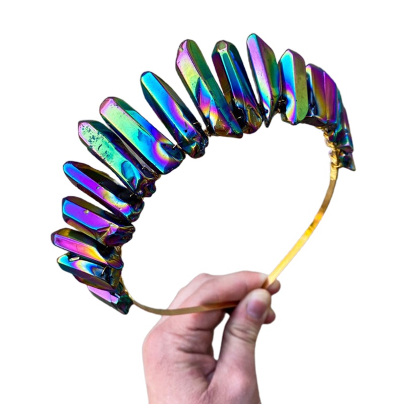 Cài Tóc Hình Vương Miện Đính Đá Thời Trang Cho Cô Dâu