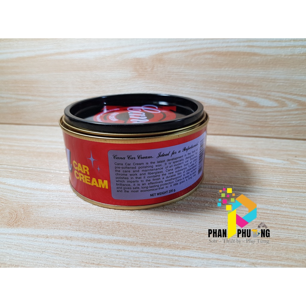 Kem Đánh Bóng Xóa Trầy Xước Cana Car Cream hộp lớn 220g