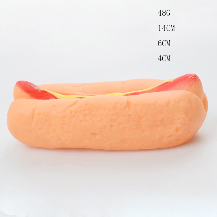 Đồ Chơi Hình Bánh Donut / Kem / hamburger Bằng Cao Su Chống Cắn Siêu Bền Cho Thú Cưng