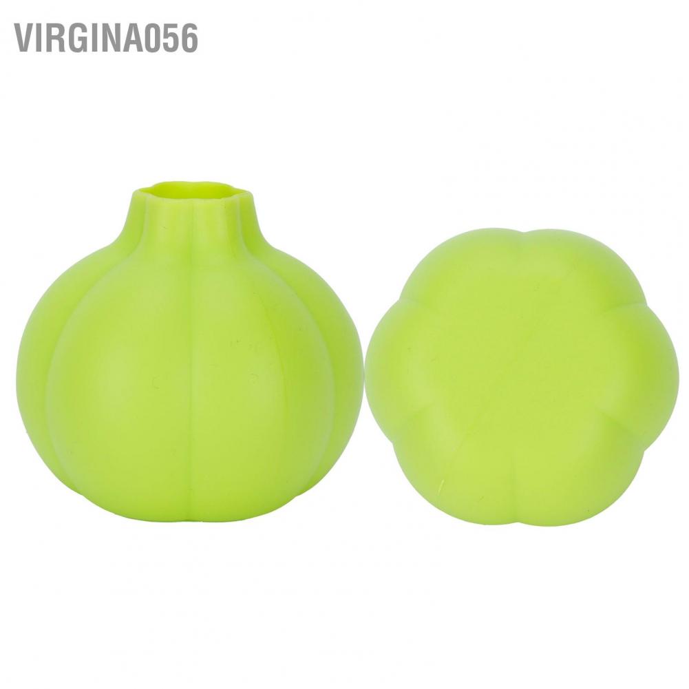 Hàng Hot Dụng cụ bóc vỏ tỏi bằng silicone màu xanh lá cây Dụng cụ bóc vỏ thực phẩm Vật liệu mềm cho nhà bếp Hàng giao ngayVirgina056