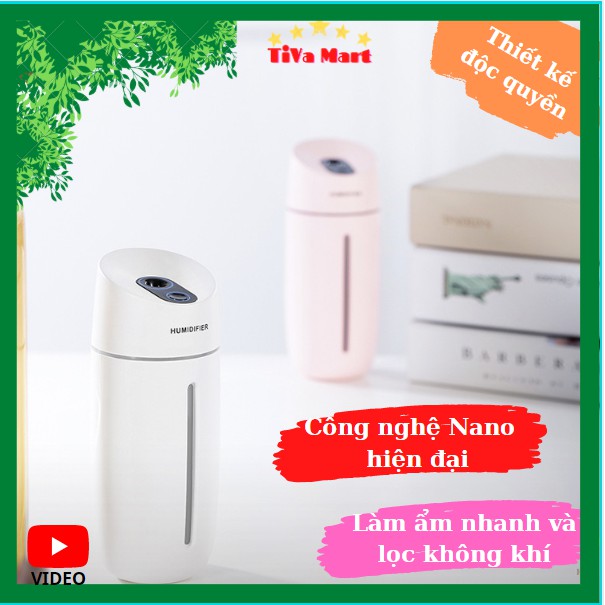 [Thiết kế độc quyền] Máy Phun Sương Tạo Độ Ẩm LEOYSS tích hợp đèn ngủ_TiVa Mart