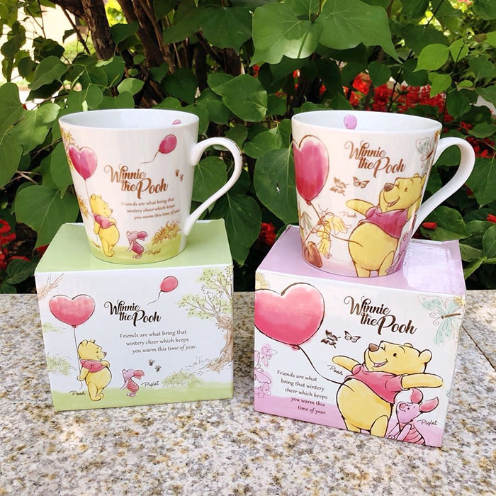 Cốc Sứ Uống Cà Phê In Hình Chú Lừa / Gấu Pooh Dễ Thương Dùng Làm Quà Tặng