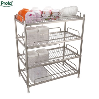 [CHÍNH HÃNG] Kệ inox úp chén dĩa Prota 4 tầng lắp ráp – Bảo hành 12 tháng – Cam kết 1 đổi 1