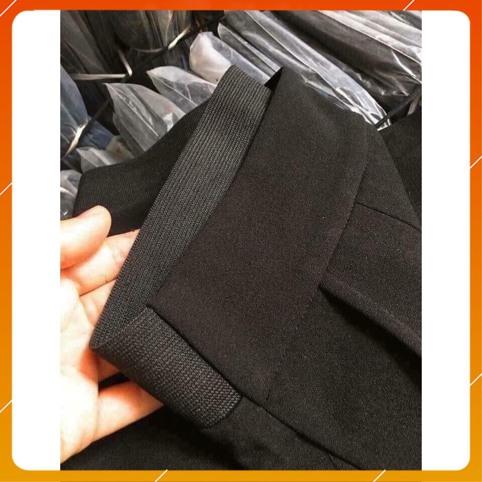 Quần tây lưng thun [Hàng Cao Cấp] Quần tây nữ lưng thun khóa sườn chất vải tuyết mưa cực đẹp | BigBuy360 - bigbuy360.vn