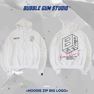BIG LOGO ZIP HOODIE BY BUBBLE GUM STUDIO