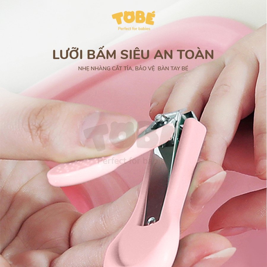 Bộ bấm móng tay TOBÉ 4 chi tiết chất liệu an toàn cao cấp