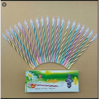 Bút bi nến dài Ấn Độ cao cấp, mực xanh, nét đậm