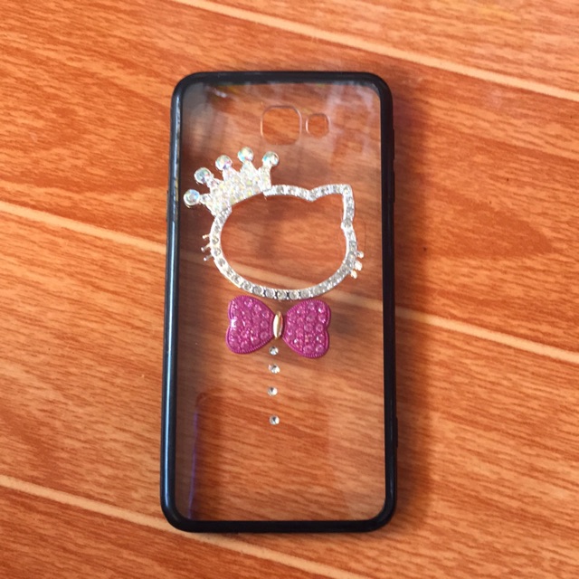 Ốp Samsung J5 Prime viền dẻo đính đá hello kitty