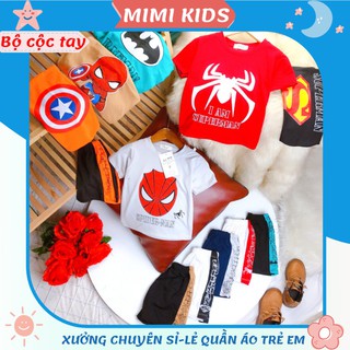 Đồ bộ bé trai bộ cộc tay siêu nhân cho bé 7-20kg