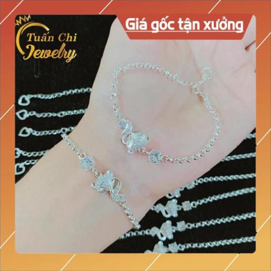 Lắc Tay Nữ 🍁 FREESHIP🍁 Vòng Tay Hồ Ly Bạc Cho Nữ ,Bạc Ta Chuẩn Đẹp Free Ship Toan quoc