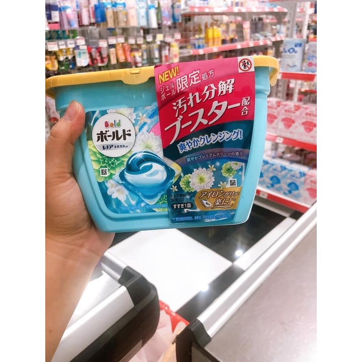 Viên giặt xả P&amp;G Gel Ball 3D/4D nội địa Nhật Bản hộp 12 viên.