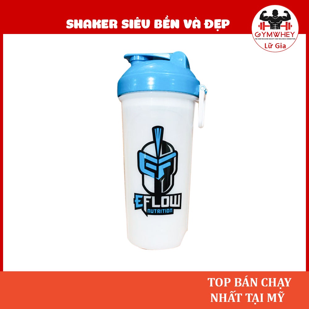 Shaker Bình Nước Thể Thao Cực Bền Và Đẹp EFLOW SHAKER NHỰA 700ML