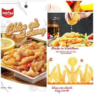 COMBO 5 GÓI CHÂN GÀ RÚT XƯƠNG MEOW [ TẶNG 3 GÓI CÁNH GÀ CHIÊN GIÒN ]
