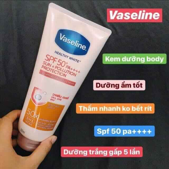 Sữa Dưỡng thể kích trắng Vaseline 50X 320ml