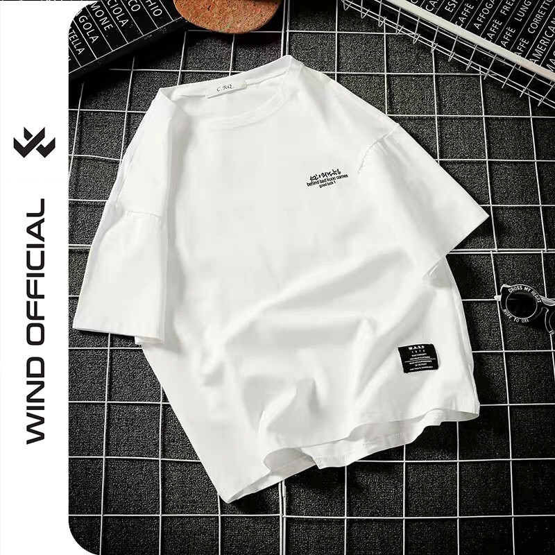 Áo thun tay lỡ WIND phông unisex form rộng thun cotton KAO thời trang nam nữ oversize | BigBuy360 - bigbuy360.vn