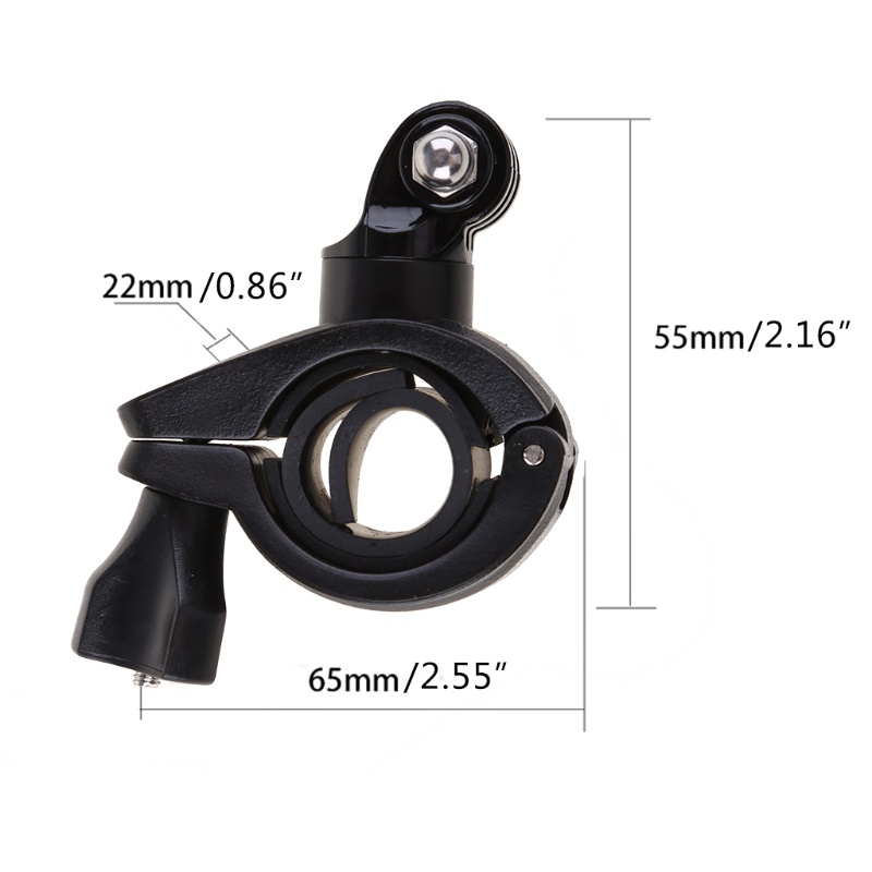 LIDU1  Go Pro Hero Camera Bicycle Mount Bike Motorcycle Bracket Holder Support for GoPro Hero 3+ 6/5/4/3/2 Skeleton Frame Stand Clip