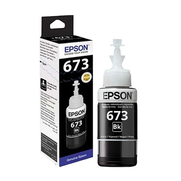 [FREESHIP 99K]_Mực in Epson T673 Black Ink Bottle (C13T673100) - Hàng Chính Hãng