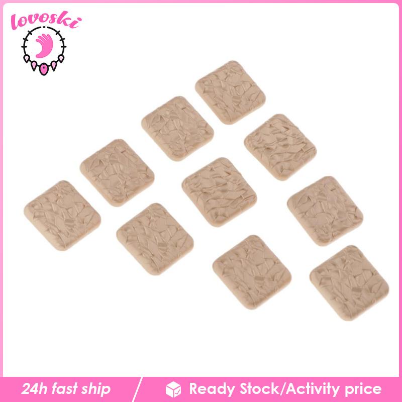 Set 10 Nút Vuông Màu Vàng Kim 2x2cm Chuyên Dụng May Vá Túi Xách / Mũ