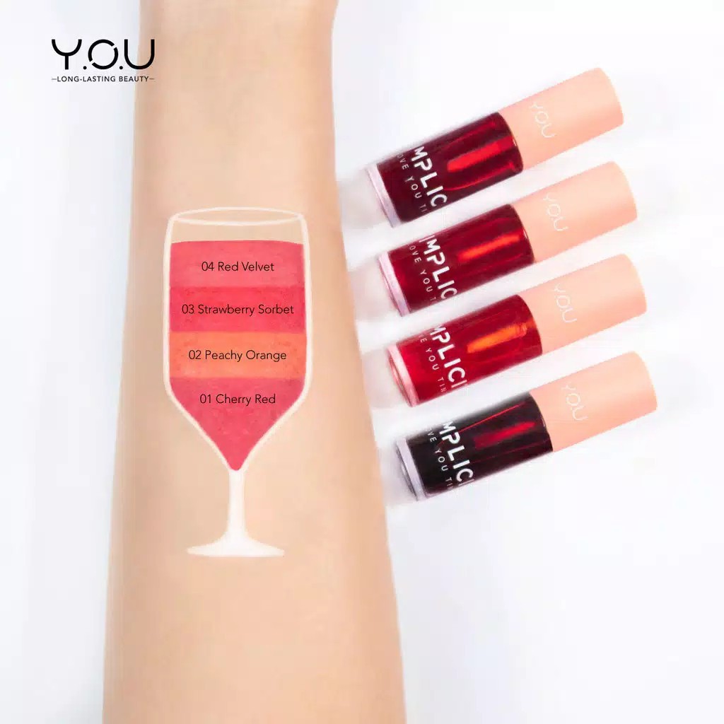 (hàng Mới Về) Son Tint Y.o.u Thiết Kế Đơn Giản Trang Điểm Chuyên Nghiệp | BigBuy360 - bigbuy360.vn