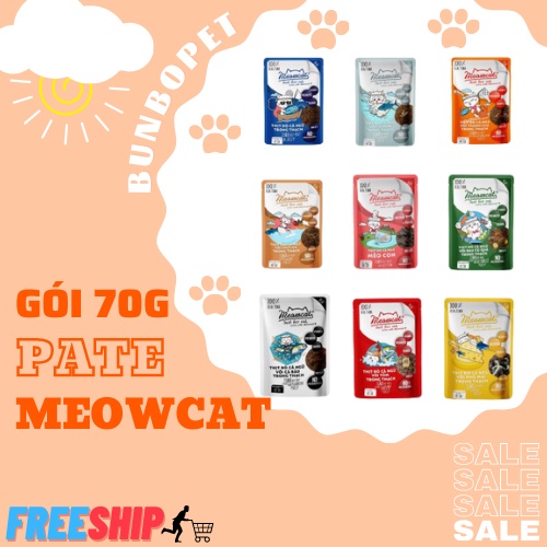 Pate Meowcat - Pate Cho Mèo Gói 70g (Sản Xuất Tại Việt Nam)