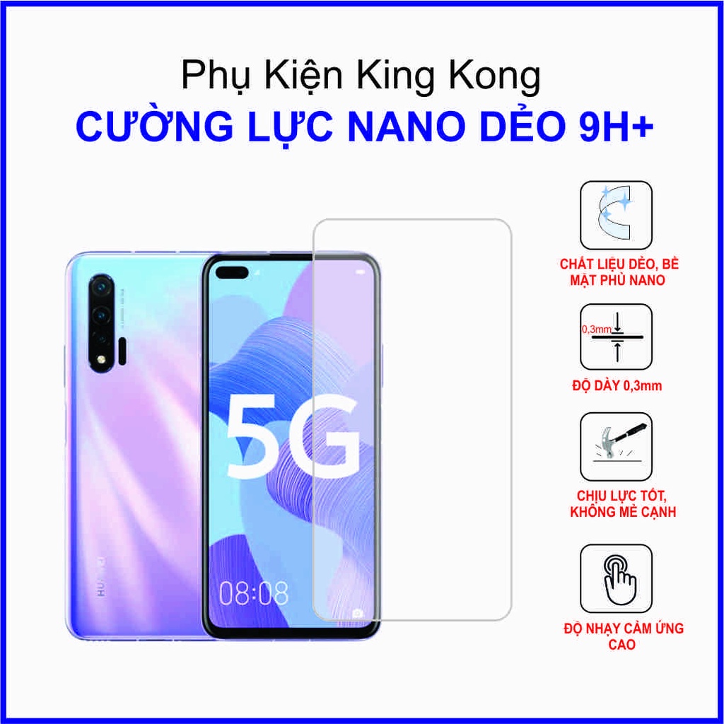 Dán cường lực Huawei nova 6 Cường lực nano dẻo 9H+