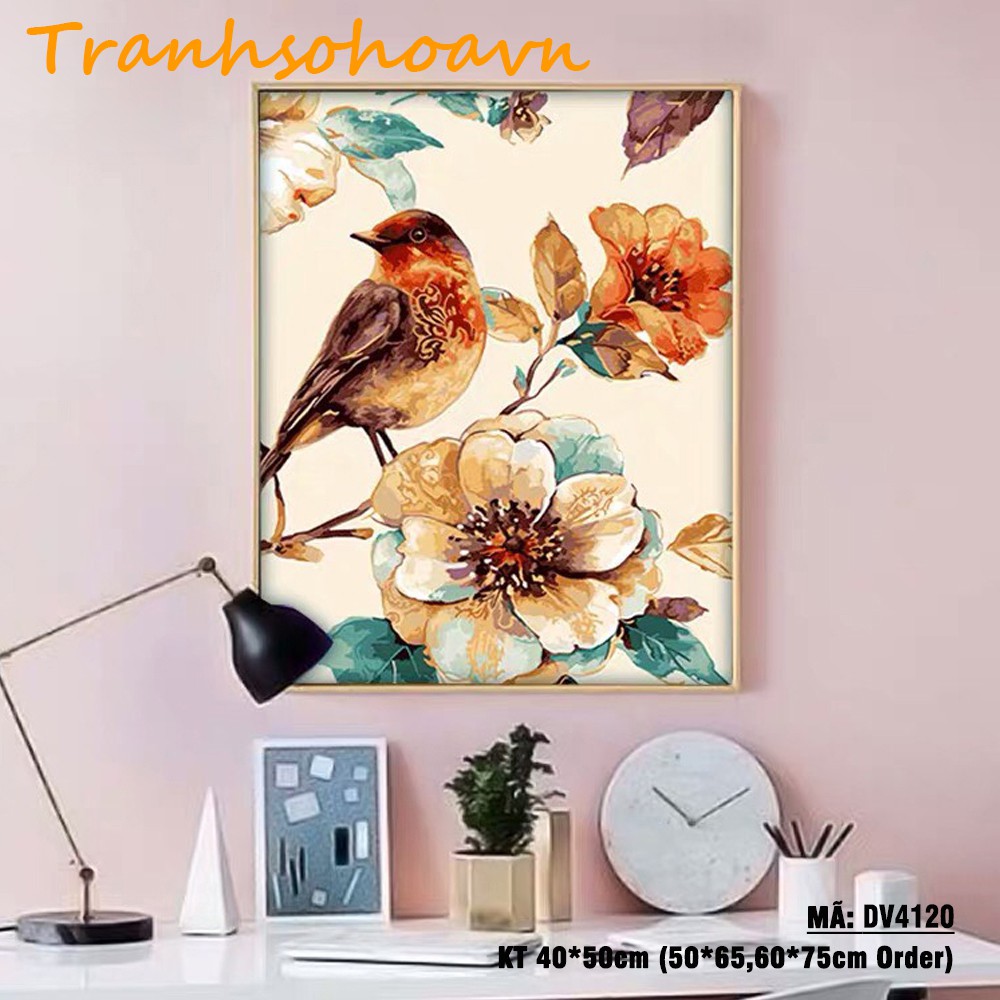 Tranh Sơn Dầu Số Hóa Động Vật  Tự Tô Màu Theo Số Tranhsohoavn - Tổng Hợp Các Mẫu Tranh Động Vật Siêu Đáng Yêu Hàng Có Sẵ