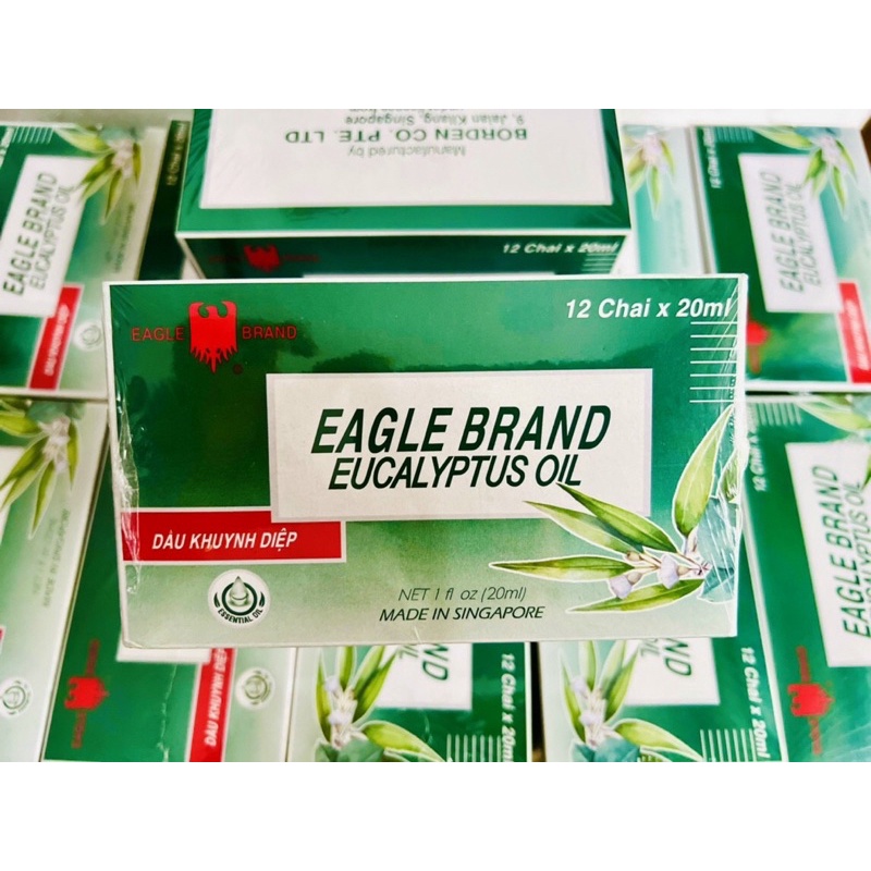 (Hàng chuẩn) Dầu Khuynh Diệp Con ó Eagle Brand 20ml (nhập khẩu singapo)