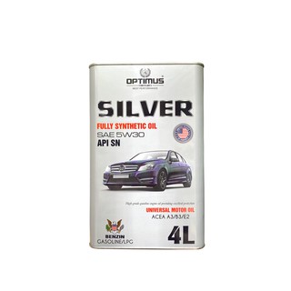 Nhớt động cơ ô tô máy xăng cao cấp optimus silver ® 4l / api sn / 5w30 / fully synthetic engine oil