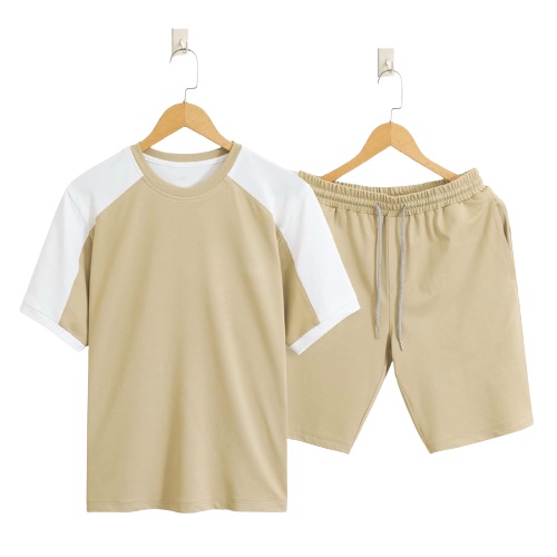Bộ quần áo thể thao viền trắng GMAN vải thun mềm, co giãn 4 chiều thoáng mát (BH22)