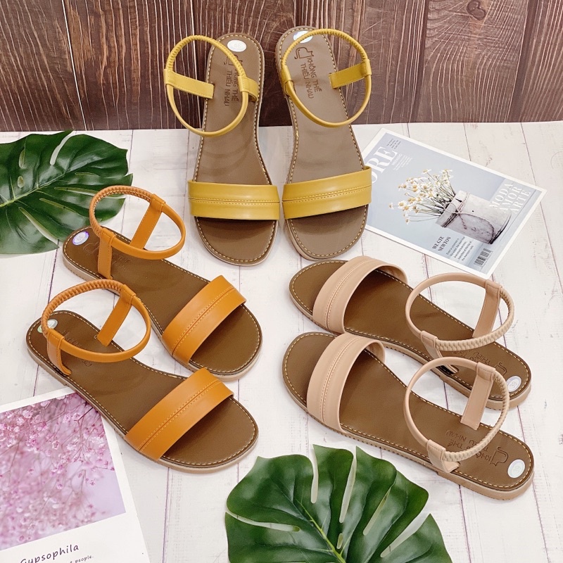 S102 GIÀY SANDALS NỮ BẢN QUAI NGẮN TÔN DÁNG BÀN CHÂN