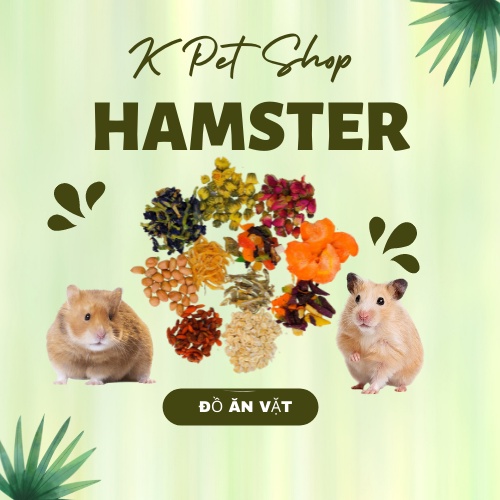 Đồ Ăn Vặt Gói Mini  FREE SHIP  Đồ Ăn Vặt Không Chất Bảo Quản, Phụ Gia Hamster, Nhím , Sóc, Thỏ, Bọ.....