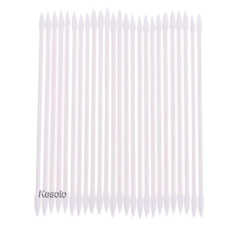 Set 24 tăm bông bằng 100% cotton thiết kế hai đầu nhọn không bụi không gây kích ứng
