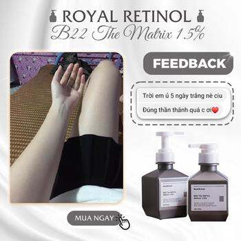 Kem Ủ Trắng Royal Retinol B22 The Matrix, Dưỡng Trắng Body Toàn Thân - Chai 200g [