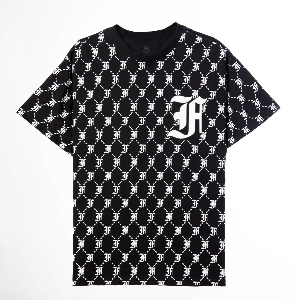 Áo Full logo F Somore Monogram màu đen