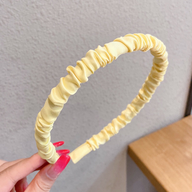 Băng Đô Xếp Ly Chống Trượt Kiểu Hàn Quốc Thiết Kế Ngọt Ngào Cho Nữ