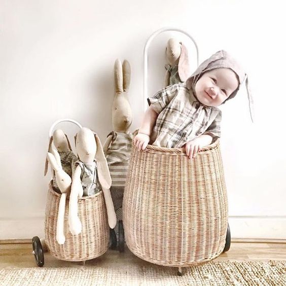 Xe kéo LUGGY Dùng Làm Đồ Chơi Cho Bé, Trang Trí, Cắm Hoa, Để Đồ Tư Nhân Cho Bé, Đựng Đồ Chơi, Quà Tặng