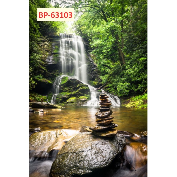 Tranh thác nước thiên nhiên khổ lớn 3D