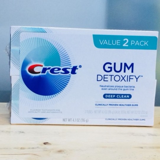Kem đánh răng Crest Gum Detoxify 116g