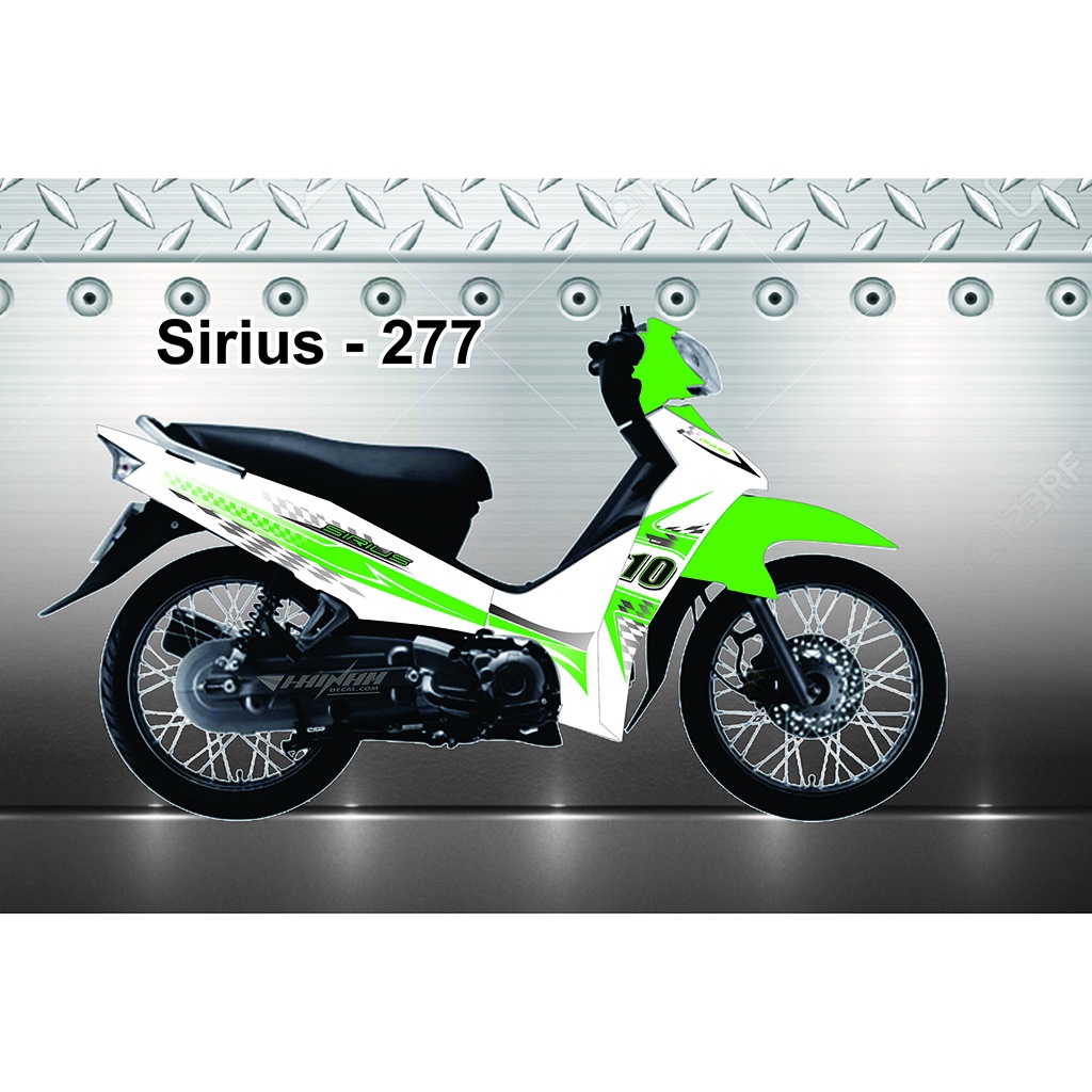 Các Mẫu Decal Tem Trùm Sirius Xanh Lá Hot